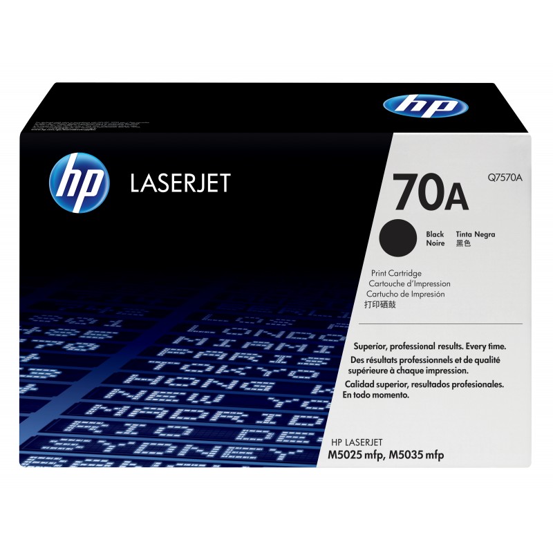 HP - Cartucho de tóner original LaserJet 70A negro Q7570A