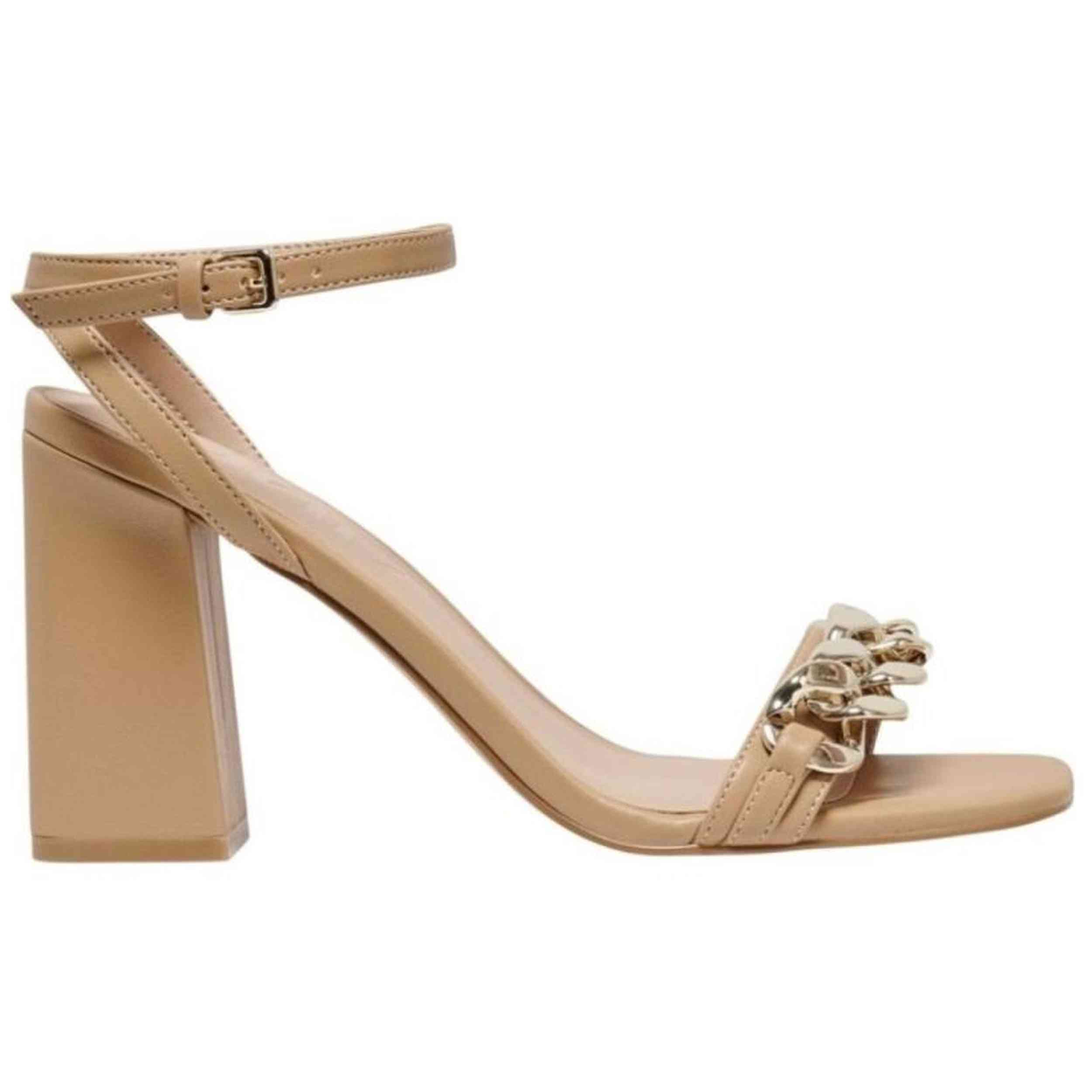 Sandalias De Tacon Only para Mujer en color Beige