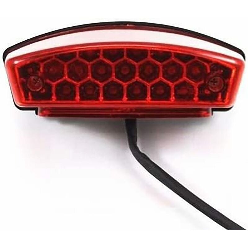 CA Luz trasera de freno LED para motocicleta (roja)