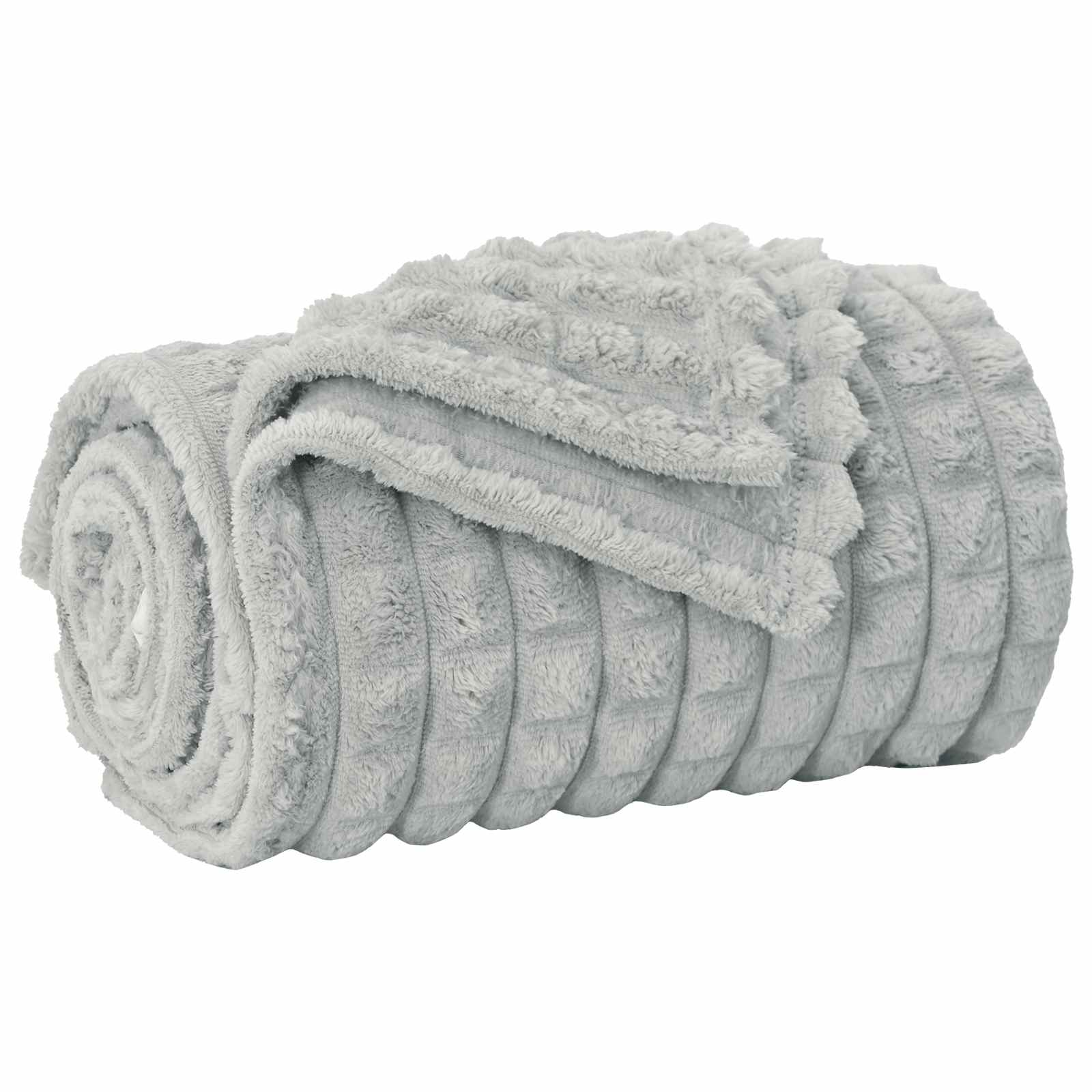 vidaXL Manta Gris 150 x 130 cm 0.51 kg Lana