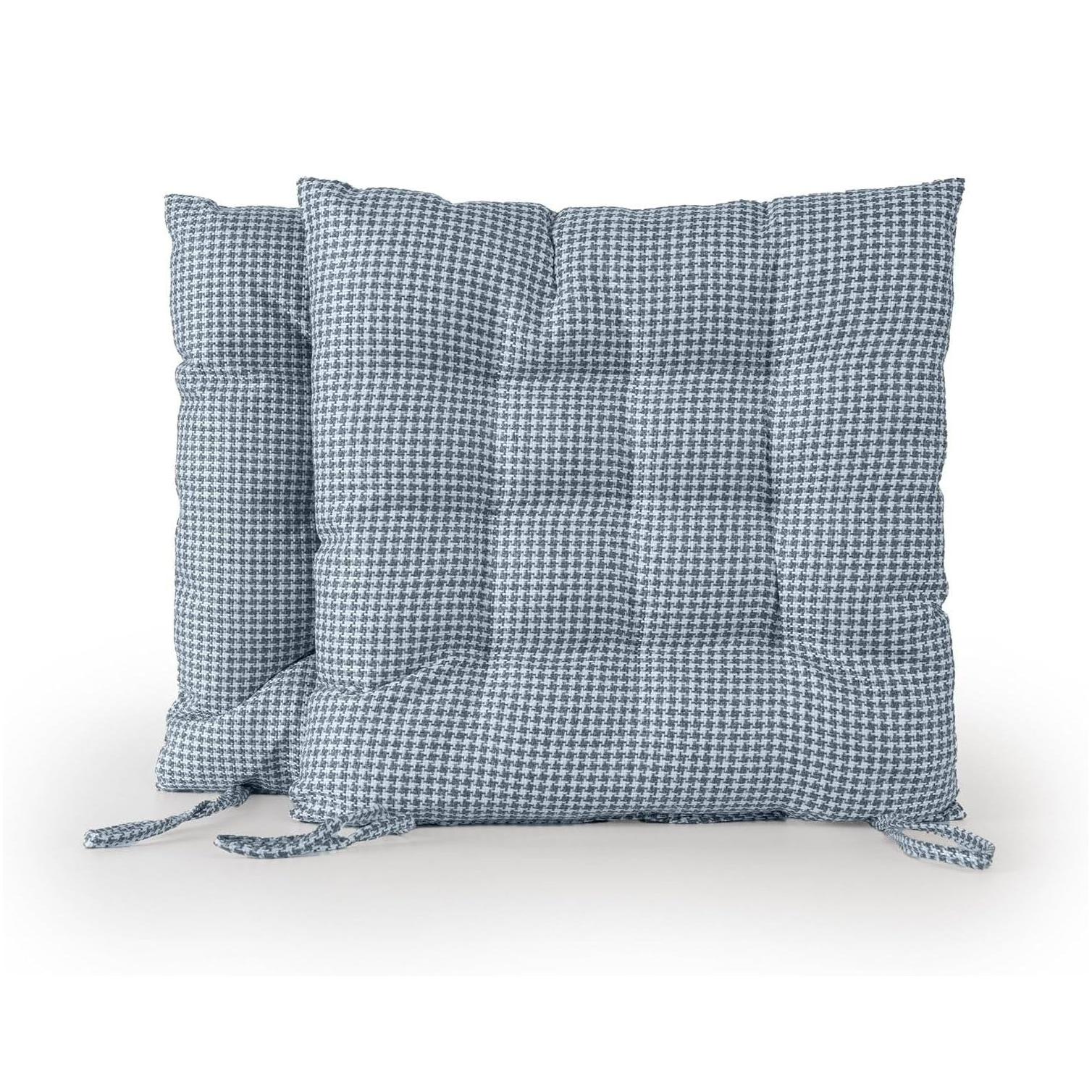 C.A | Cojines para Silla 🪑 | 40×40×5 cm | Ideales para Cocina, Terraza y Jardín | Tejido Trenzado Suave | Acolchados | Interior/Exterior