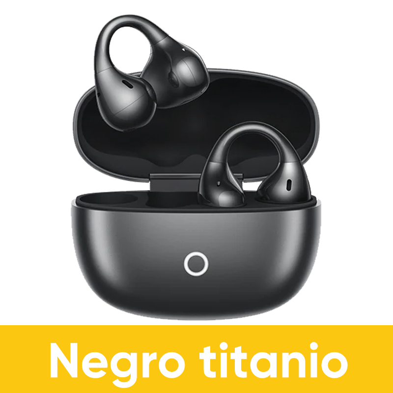 realme Buds Clip，Clip para oídos auriculares Bluetooth, diseño Titanium-Fit 36 horas de duración de la batería Marathon, resistencia al polvo y al agua IP55 Aplicable realme GT 8 Pro / GT 7 Pro / 14 pro plus