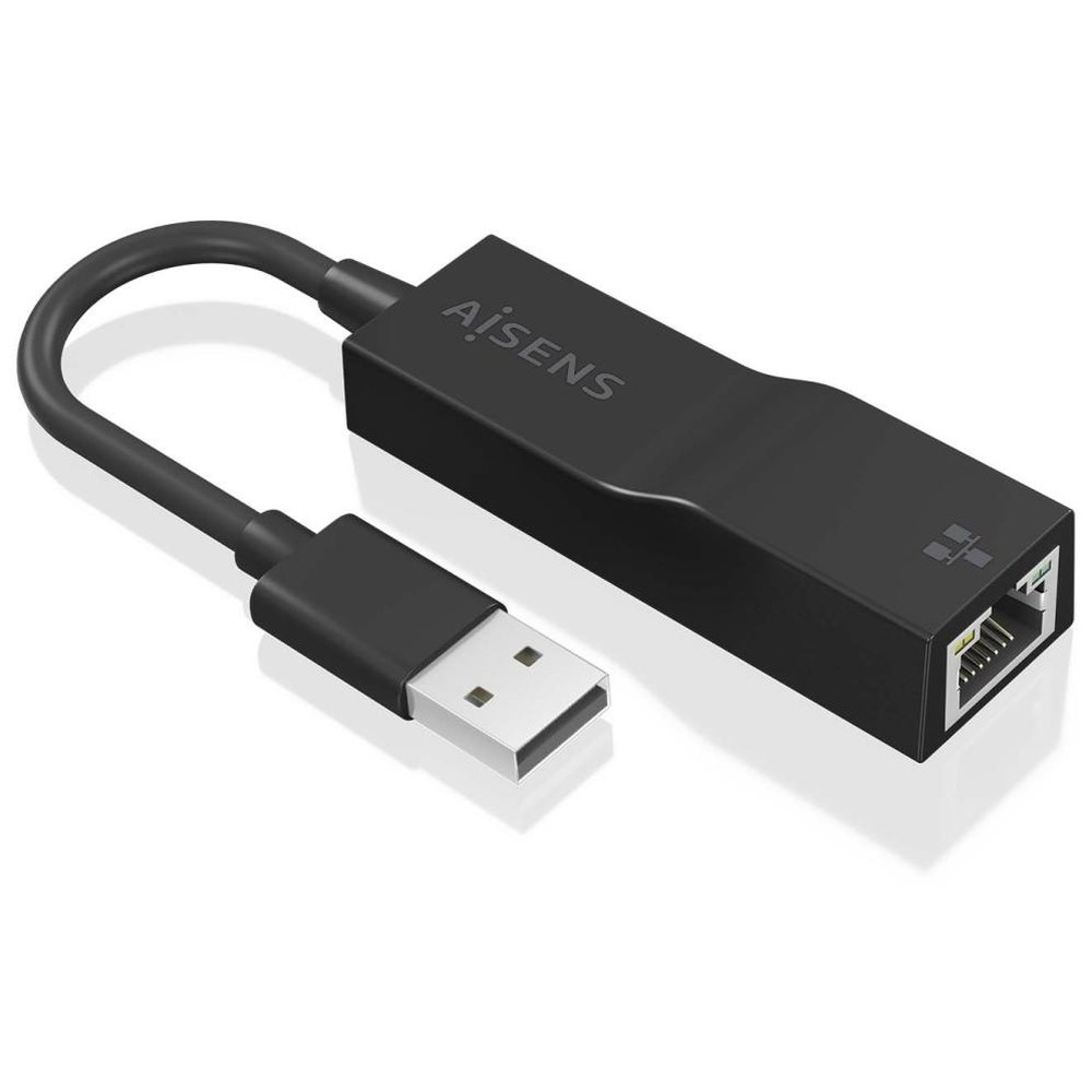 Aisens usb 3.0 to gigabit ethernet 10/100/1000 mbps converter. black. 15cm