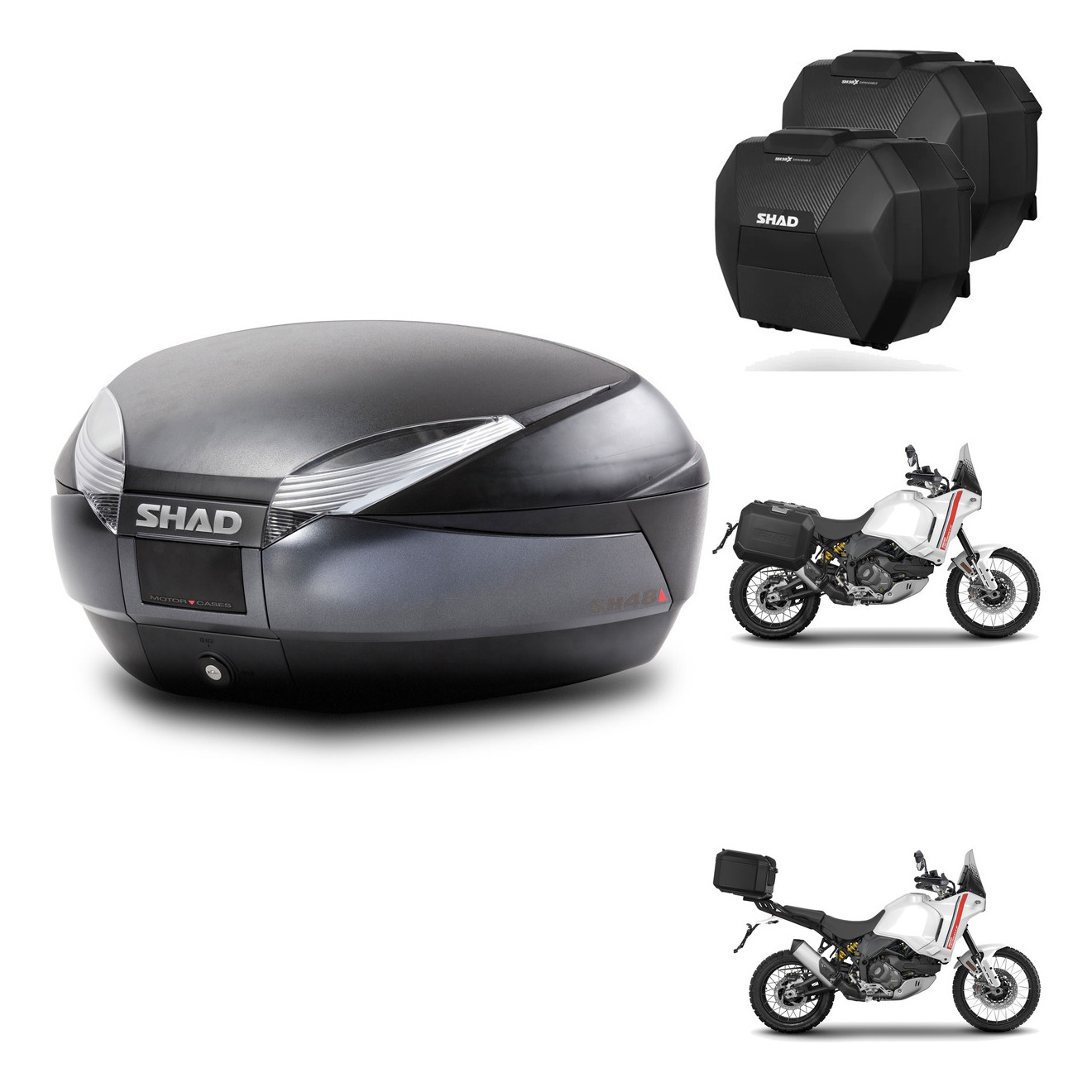 Maletas Sh38x Carbon + Herraje Baul + He KIT-579319