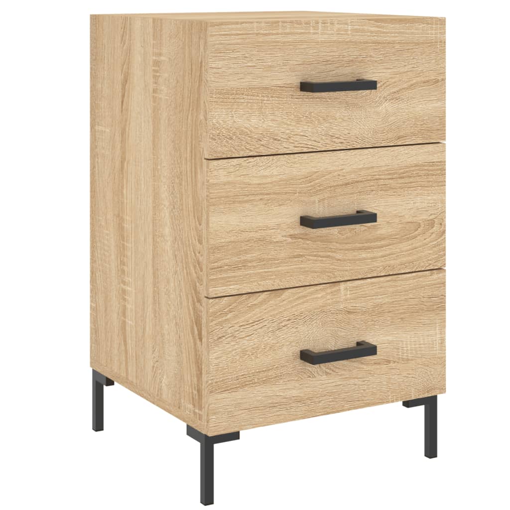 vidaXL Mesita de noche madera de ingeniería 40x40x66 cm Multicolor