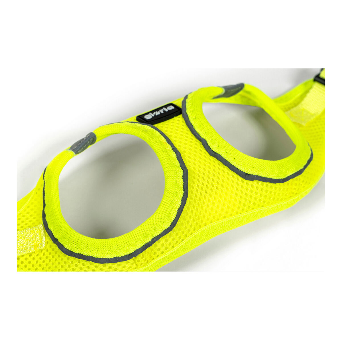 Gloria - Arnés para perro Air Mesh Star amarillo de poliéster transpirable y ligero, con cierre de velcro y anillas reflectantes, talla XXS (24-26 cm)