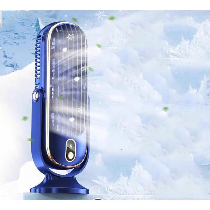 Ventilador enfriador de aire portátil con doble motor, refrigeración de 5 velocidades y flujo de aire envolvente de 720°.