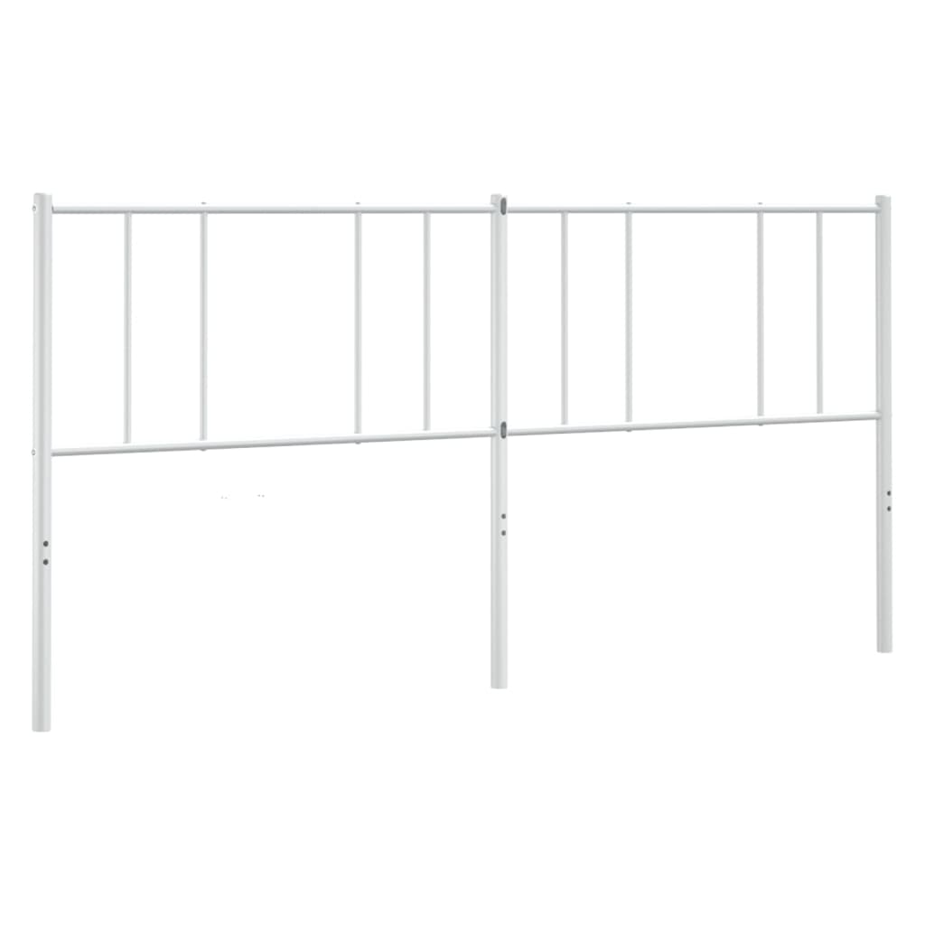 vidaXL Cabecero de repuesto de metal blanco 200 cm