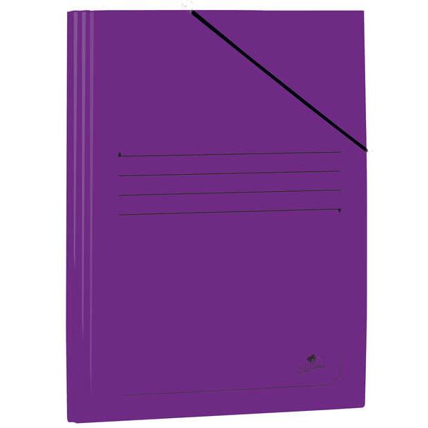 Mariola carpeta de carton plastificado folio 500gr/m2 - medidas 34x25cm - cierre con goma elastica - color violeta (20 uds)