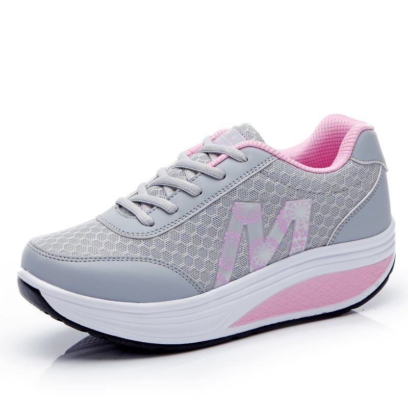 TK Zapatos de plataforma de malla para otoño e invierno 2025, zapatos de viaje para exteriores, zapatos deportivos para mujer