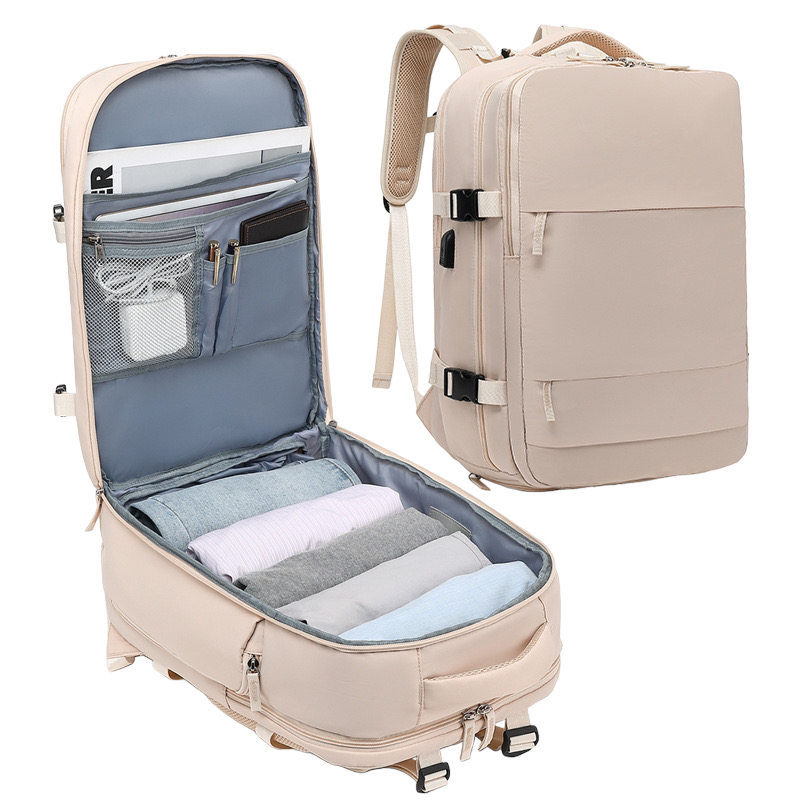 Mochila de Viaje para Cabina de Avión 45x36x20 para Vueling, EasyJet, Ryanair Equipaje de Mano Impermeable y Espaciosa con Compartimento para Zapatos y Puerto USB Mochila Antirrobo Multifuncional para Viajes y Es ( 2350 2210-002 1288 )