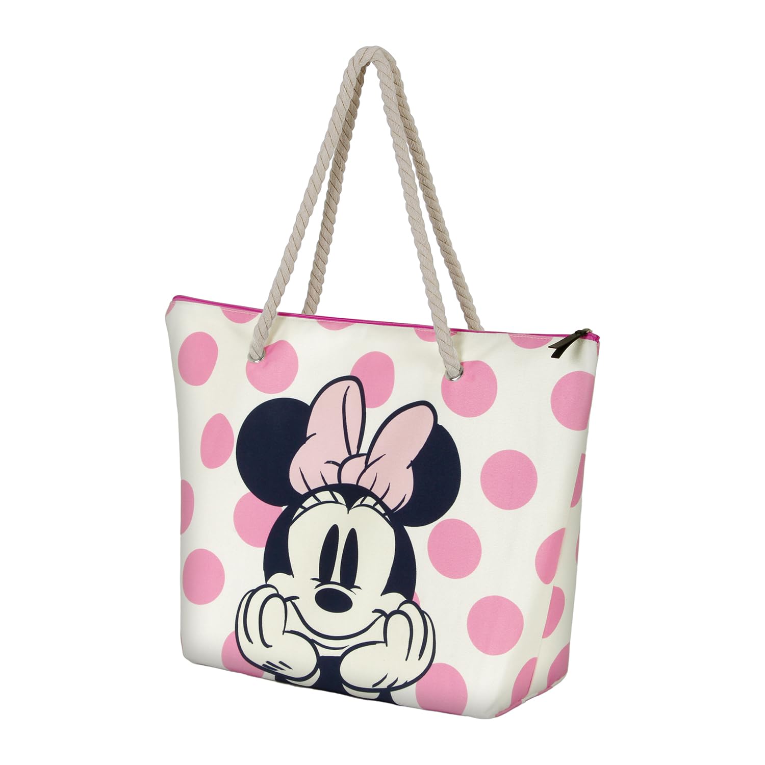 Disney Minnie Mouse Dots Soleil Beach Bag, Pink