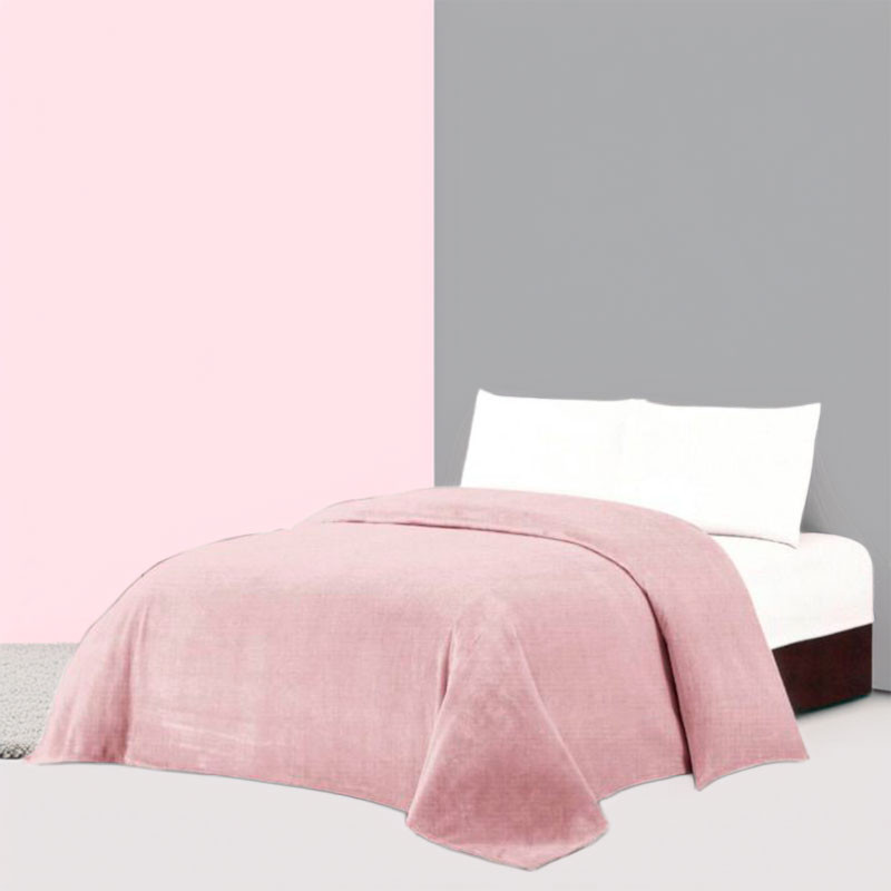 RUFINO DÍAZ Manta Terciopelo Invierno Lisa 600 Gr - Otoño/Invierno - Tacto extra suave y super calentita - Para usar en la cama o en el sofá