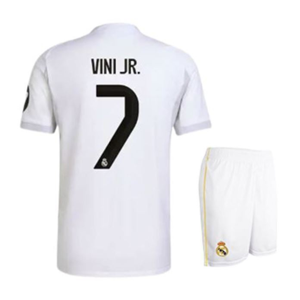 Real Madrid New Import Conjunto Vini JR Primera Equipación 25/26 Réplica Oficial 83921
