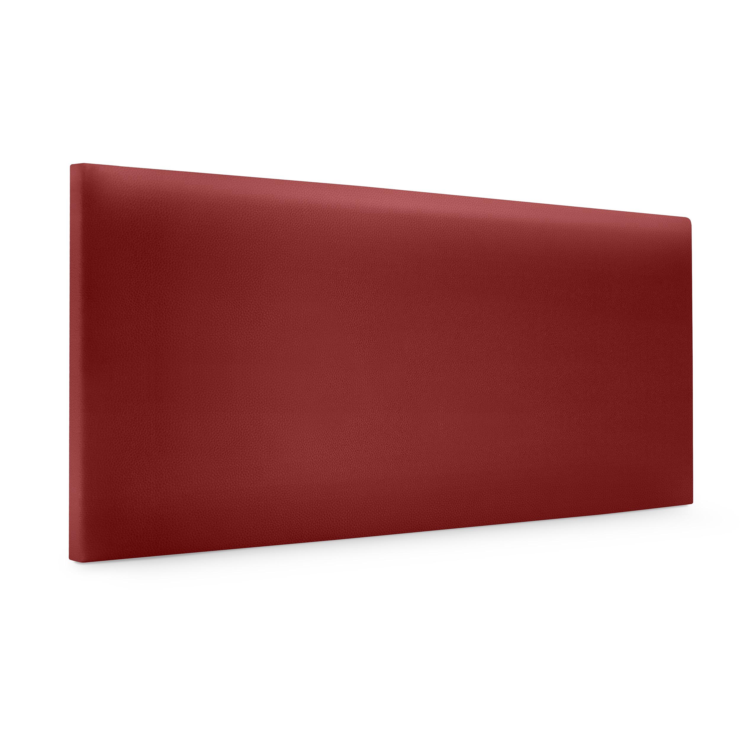 DHOME Cabecero de Polipiel o Tela AQUALINE Liso Cabeceros Cabezal Tapizado Cama Lujo (Rojo Polipiel)