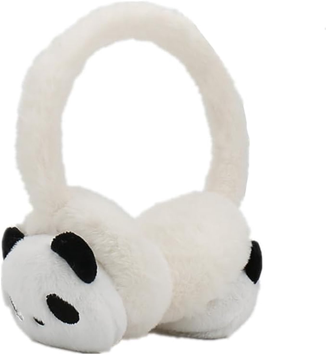 Panda Ear Muffs Adjustable Ear Covers Girls Boys Winter Ski Motorcycle Travel Earwarmers Warm Plush Earmuffs Against Cold Ear Protect Soft, wit