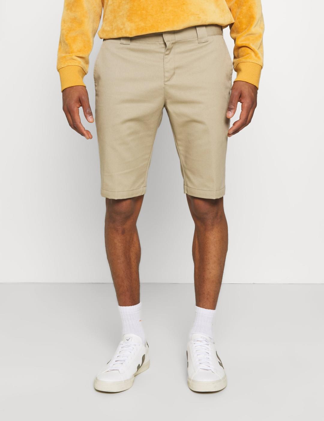 Dickies Pantalones Cortos Rec Slim Fit Beige Hombre Deportivo