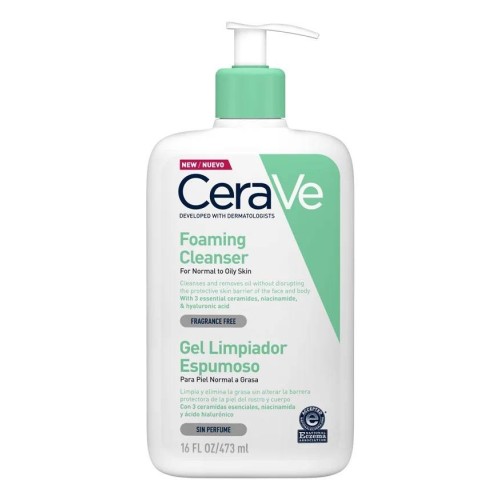 Cerave Gel Limpiador Espumoso 473 ml