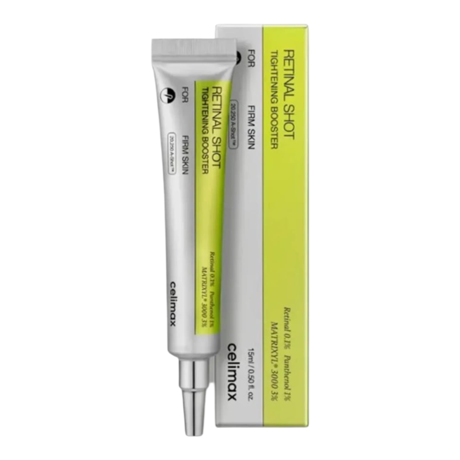 Celimax Retinal Tightening Booster es un suero diseñado para potenciar la firmeza y elasticidad de la piel. Su fórmula avanzada ayuda a reducir signos de envejecimiento y aporta un aspecto más radiante y revitalizado.