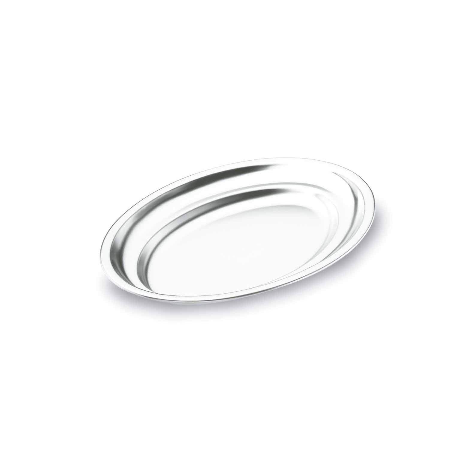 FUENTE OVALADA INOX.18% Cr. 80x48