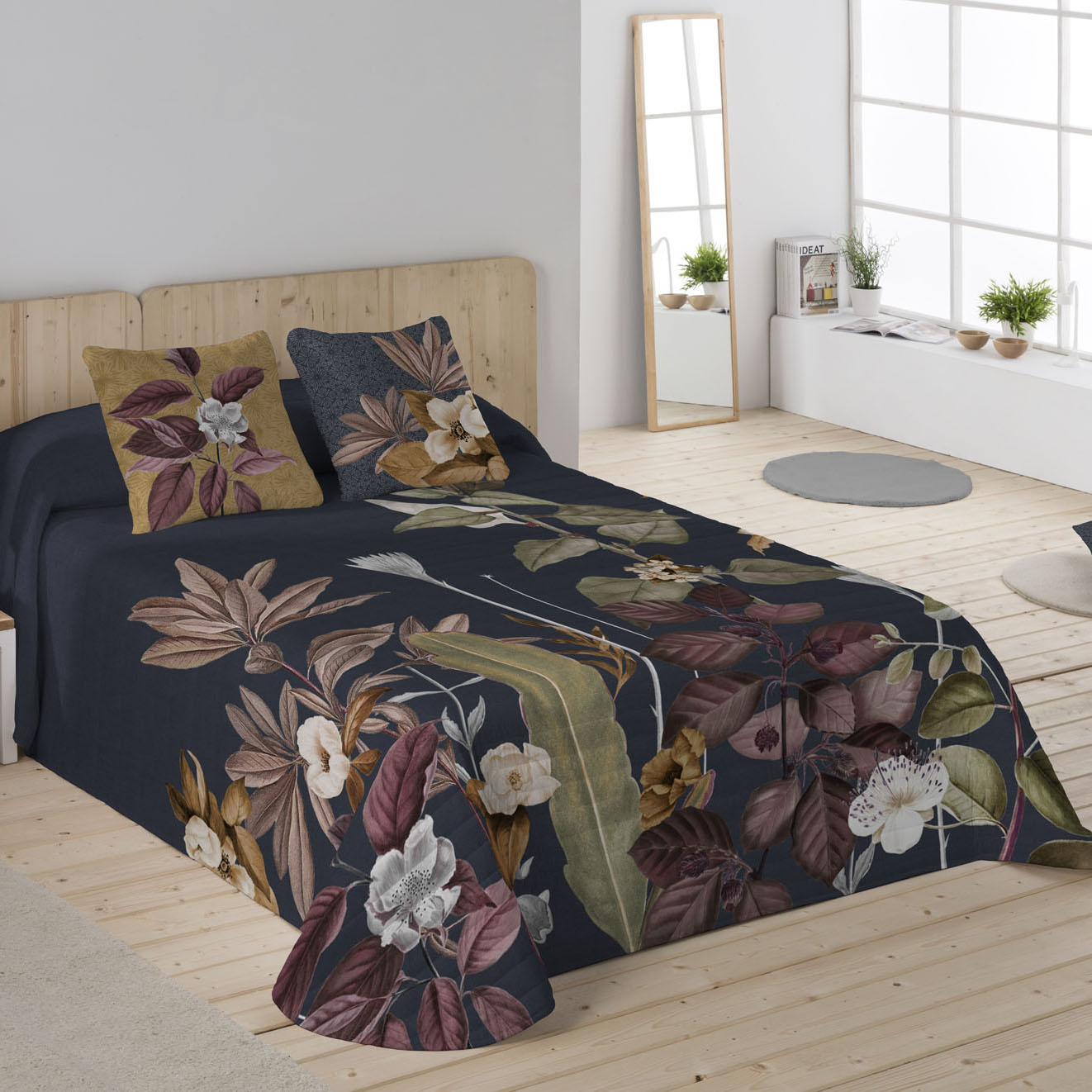 ICEHOME - Colcha Bouti Estampada 100% Algodón 144 Hilos - Relleno 70 gramos - Colcha Ligera para Cama 90/135/150/180 - Fabricado en España