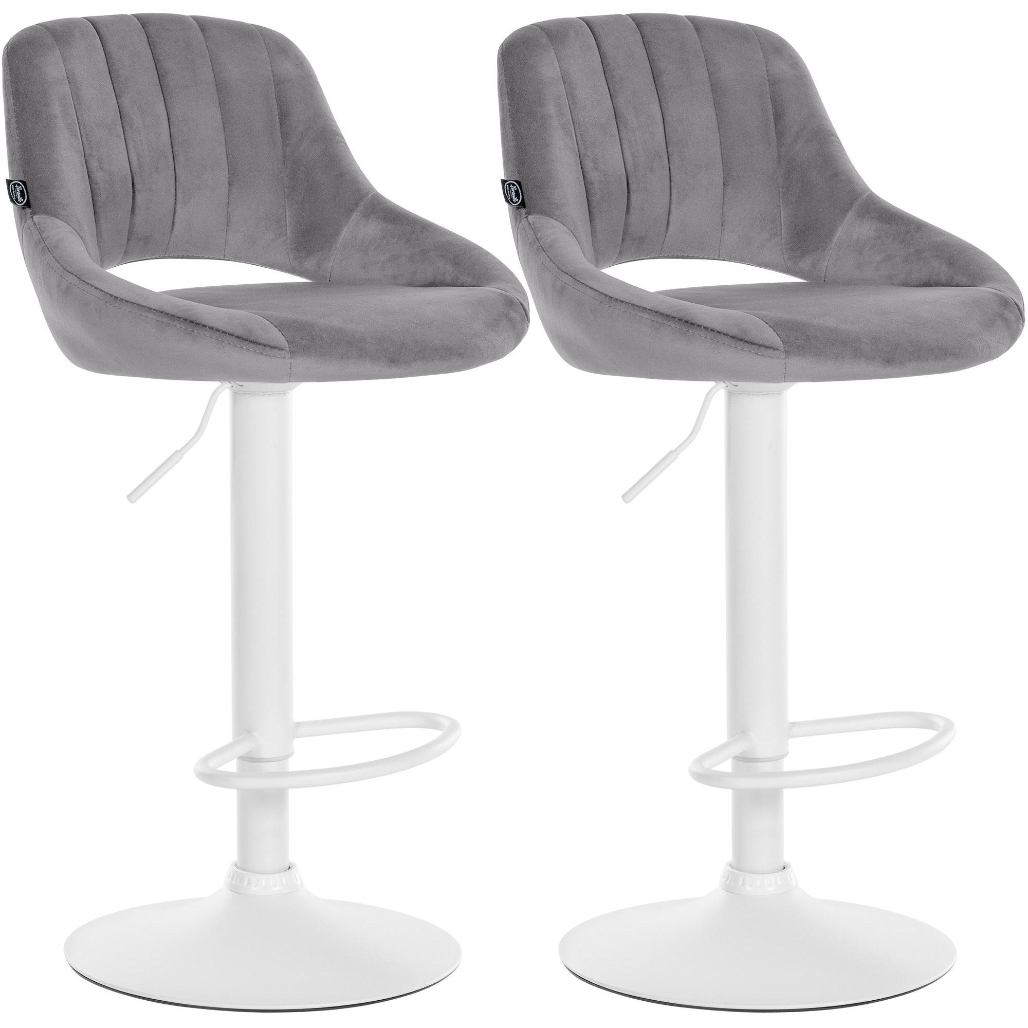 2er Set Barhocker Milet Samt W