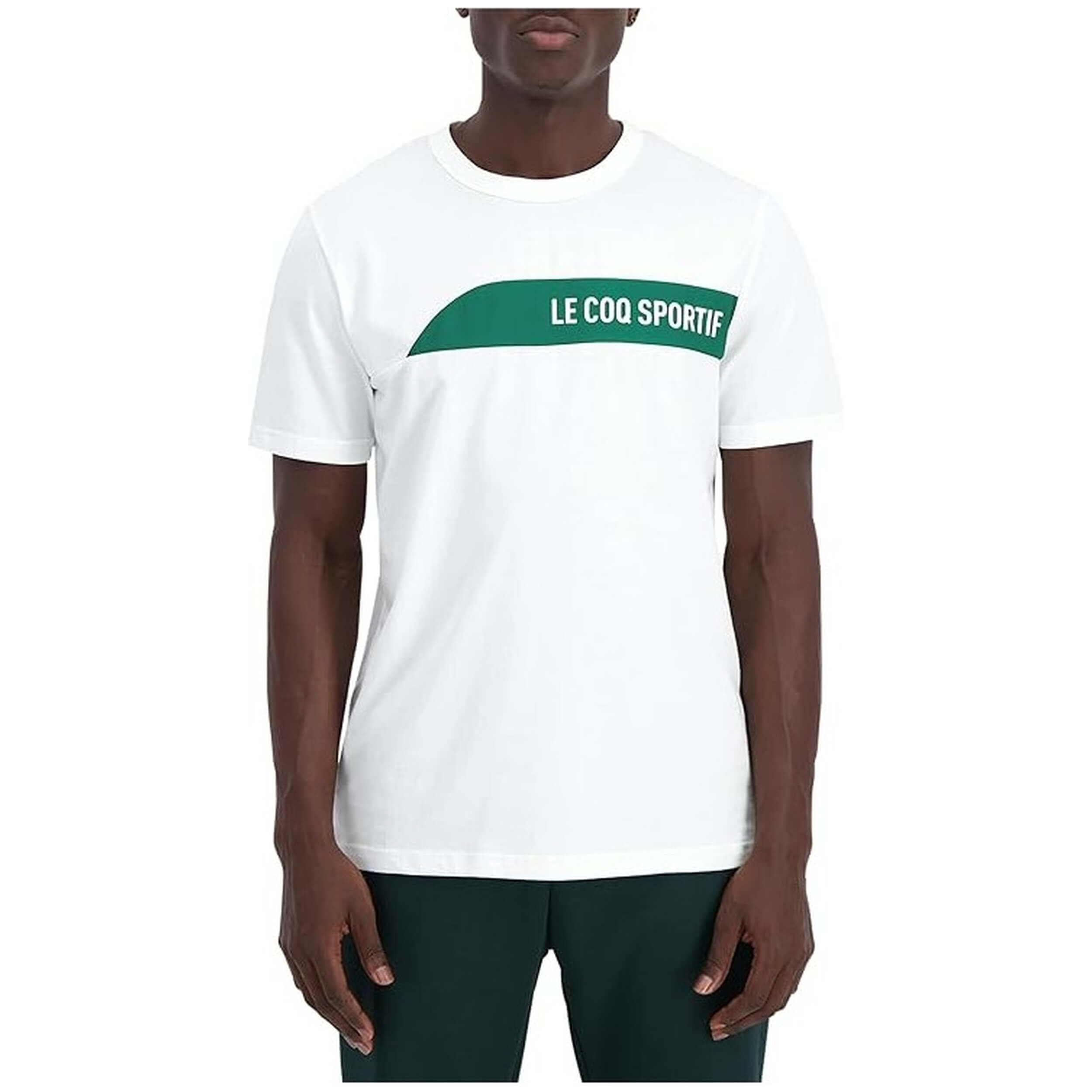 Camiseta de Manga Corta Le Coq Sportif Saison 2 para hombre en color blanco