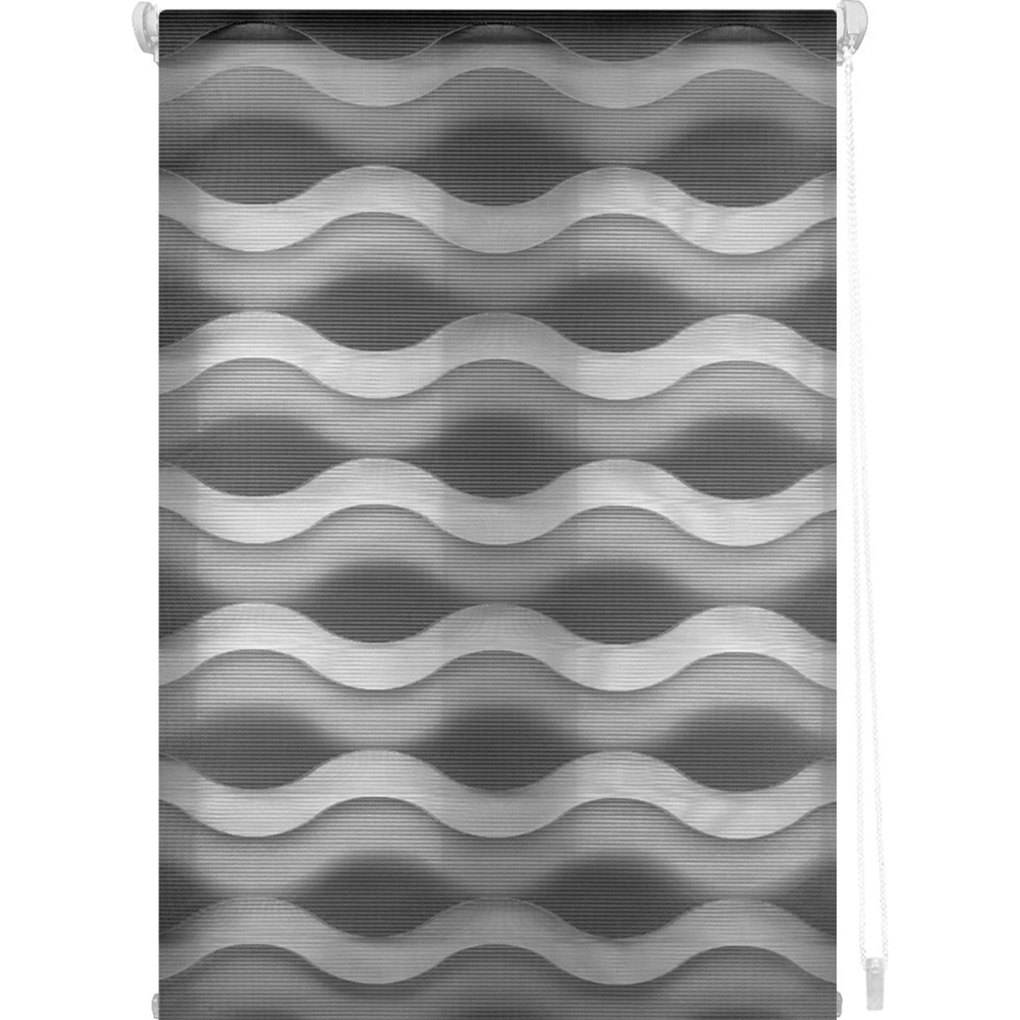 BLINDECOR Estor Enrollable Noche y Día Modelo LUNA – Estor Noche y Día Fácil Instalación Pared o Techo - Estor Ventana Doble Tejido Anti-Deshilachado – Estor Enrollable Día y Noche para Ventanas