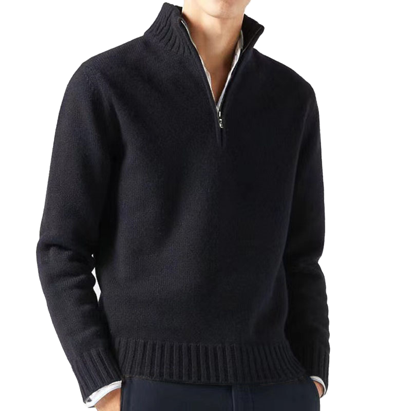 TK Autum Men Turtlenecks Sweaters Knitwear Pullovers Solid Color Long Sleeved Sweater Male Casual Daily Warm Coats
