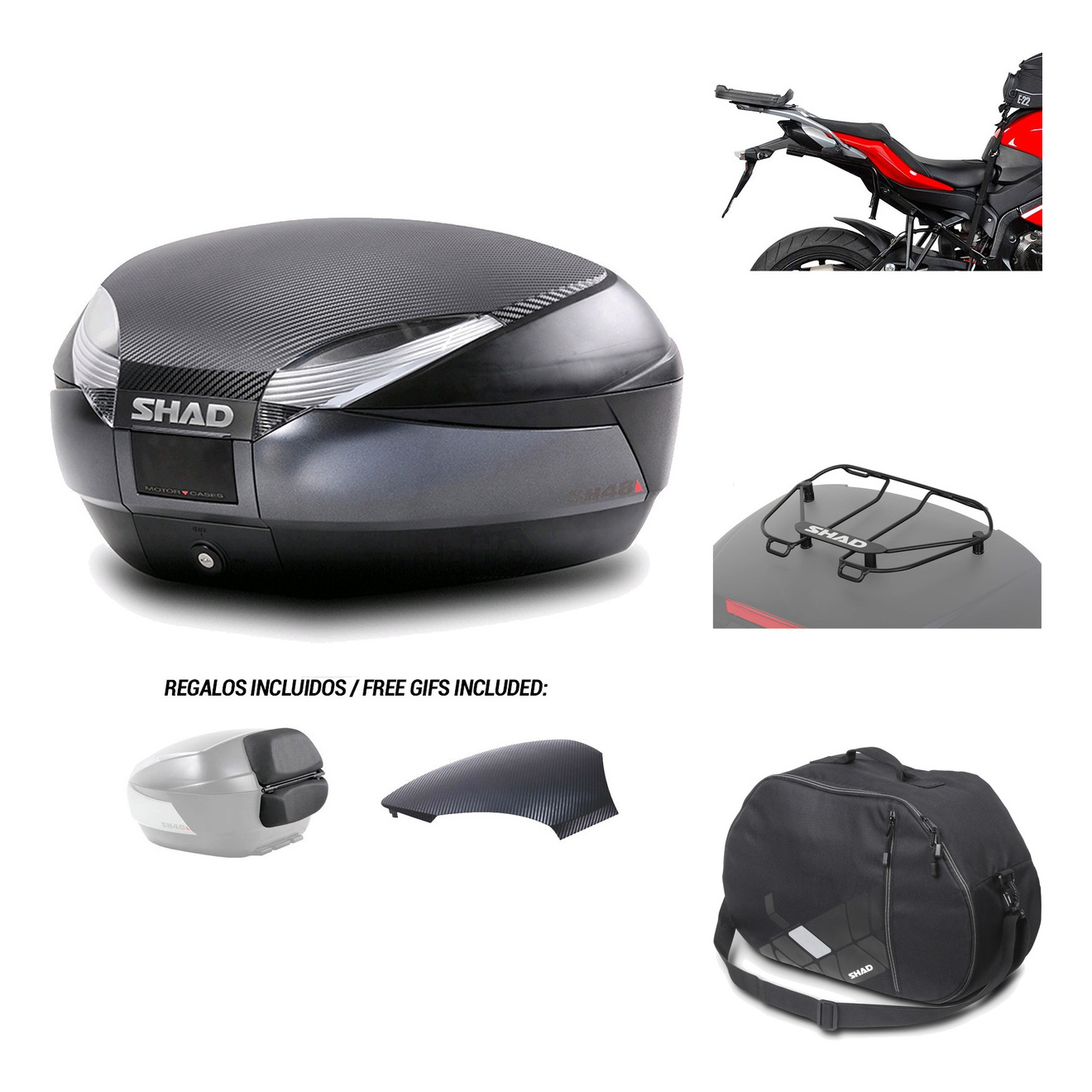 Baul Trasero + Herraje Montaje + Accesorios Sh48 KIT-181461