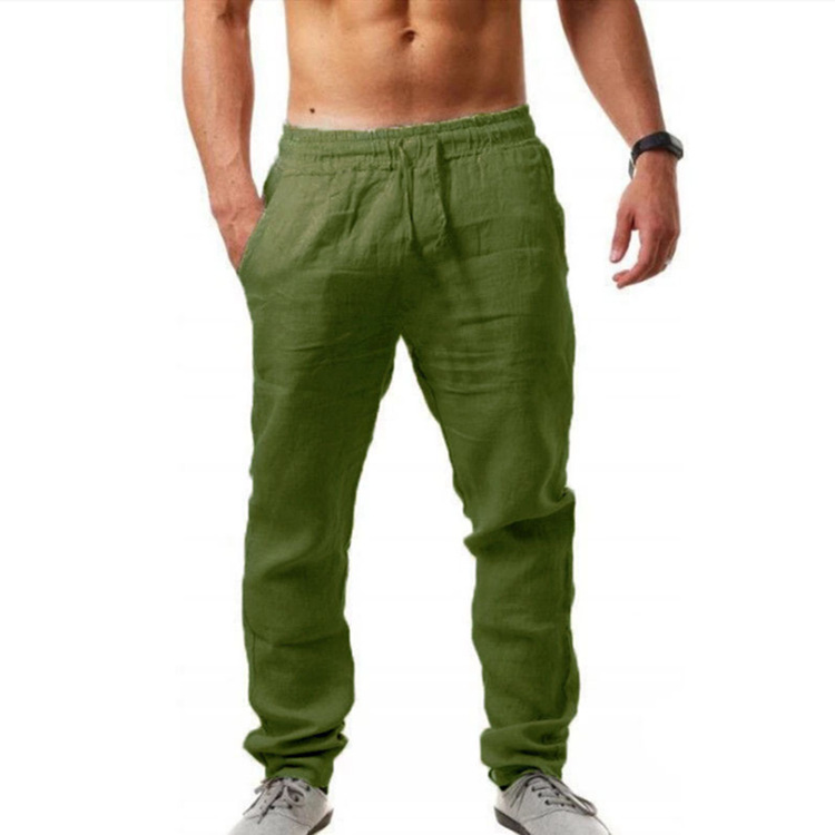 TK Pantalon Lino Hombre Tallas Grandes Casual Verano Elásticos de Color Liso Pantalones Casual de Verano Pantalones Suaves y Cómodos para Hombre con Bolsillos Uso Diario Pants Una variedad de colores y tamaños para elegir.