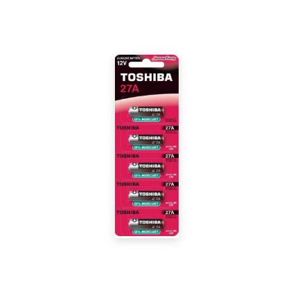 Toshiba Pilas Alkalina 27 A, 12 V, V27a, Lr27a, Mn27, L828, A27, 12 V Primera Calidad Garantizada Pack 5u/10u/20u