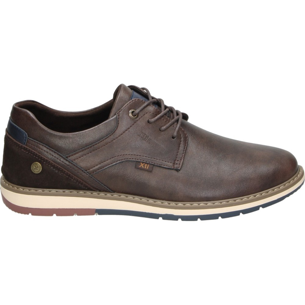 XTI | Zapato de Vestir XTI para Hombre – Zapato Cómodo en Color Marrón – Zapato Estiloso con Cordones – Vegan – Versátiles y Combinables – Modelo 146726