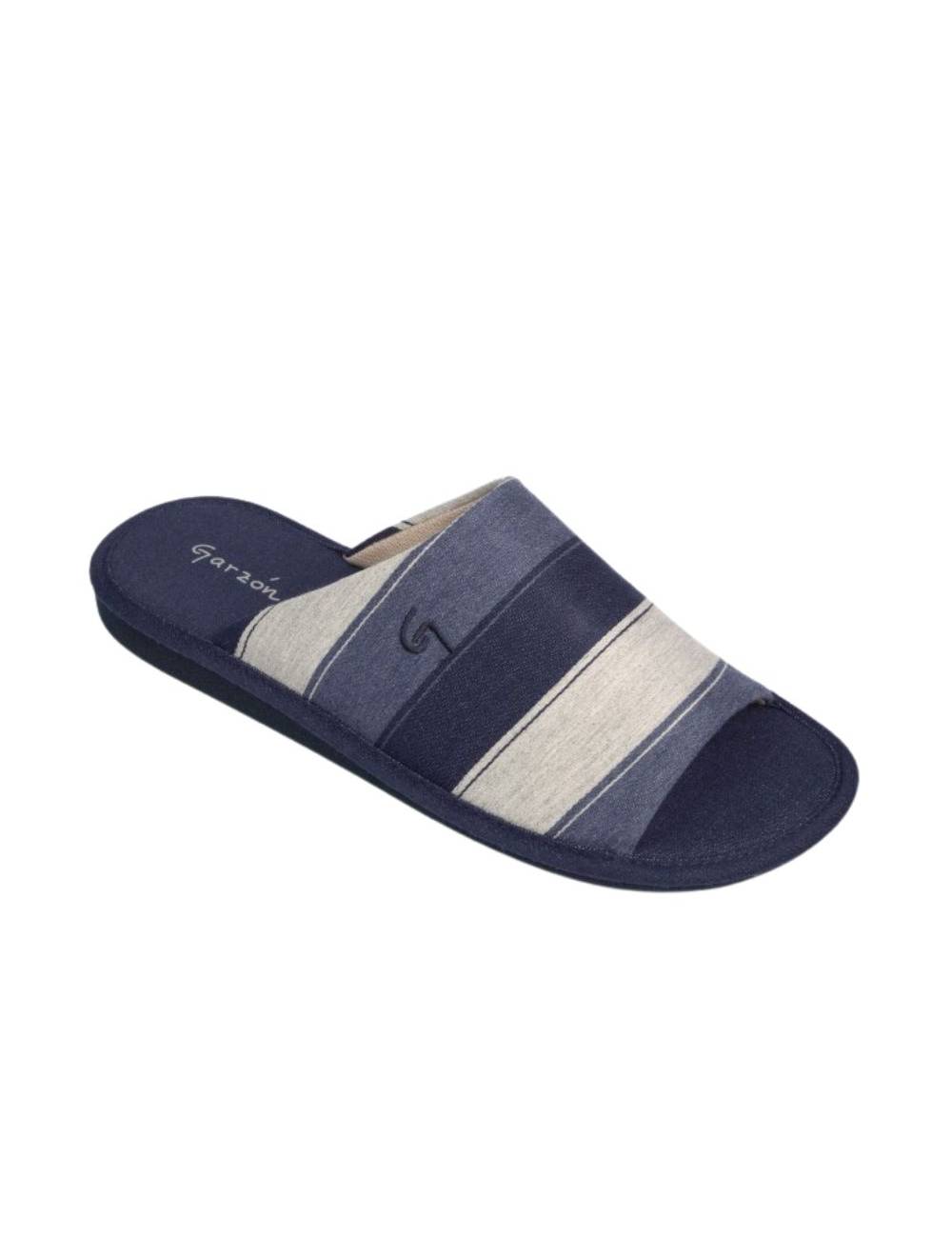 GARZÓN ZAPATILLA CASA PARQUET RAYAS TEJIDO TESERA P378.082 HOMBRE P378.082 Garzón