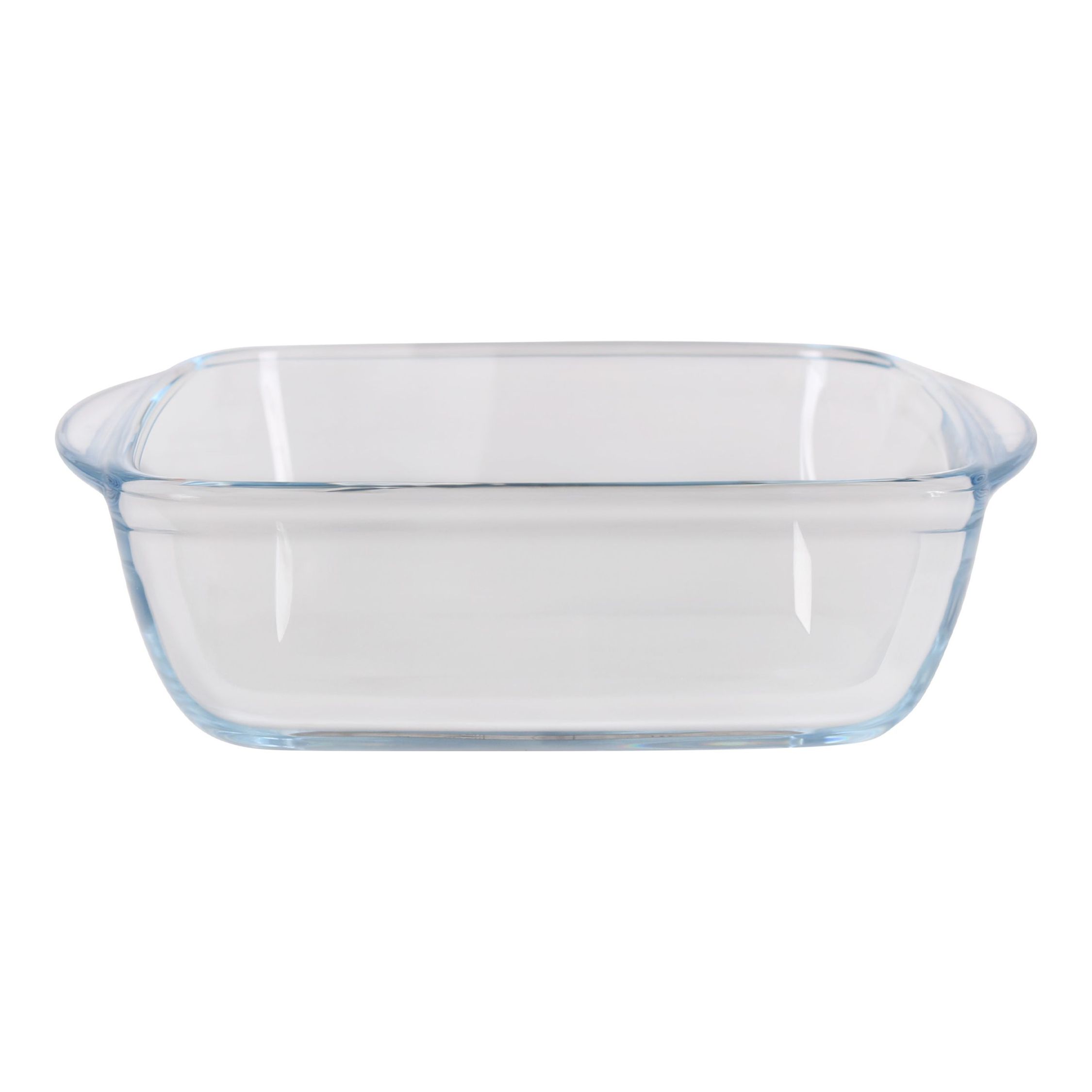 Quttin - Fuente de Vidrio Cuadrada 20x17cm/1.1L - Diseño Elegante y Funcional, Resistente y Apta para Lavavajillas y Horno