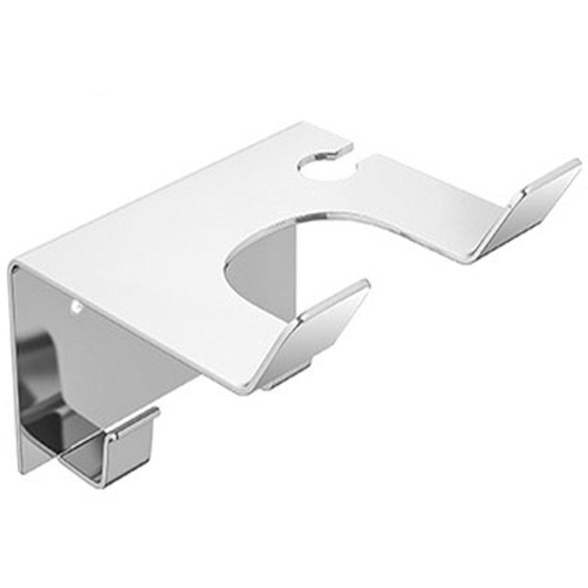 Soporte para secador de pelo - Soporte para secador de pelo - Soporte para secador de pelo - Soporte de pared para secador de pelo - Universal - Montaje en pared - 11,5*9,5*5,5 cm - Metal - Montaje en pared - Accesorios de baño - Blanco
