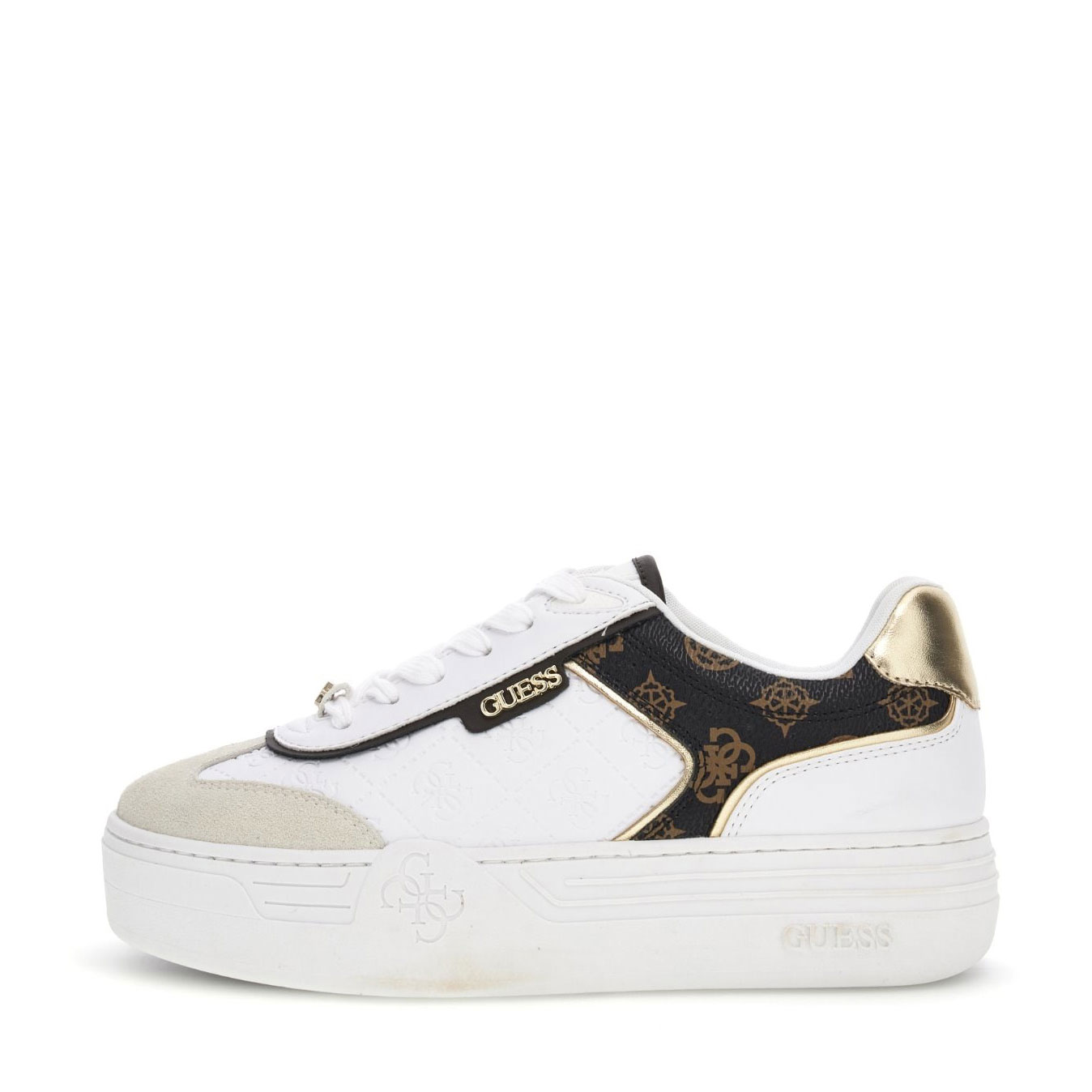Guess..  Zapatillas en diseño clásico FLFSOM FAL12-WHITE , para Mujer