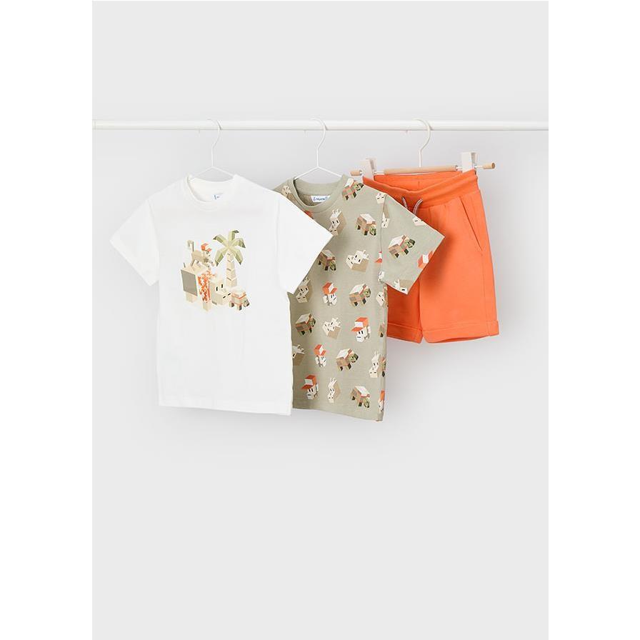 Mayoral - Conjunto de 2 camisetas de punto para niños, prendas esenciales versátiles y suaves