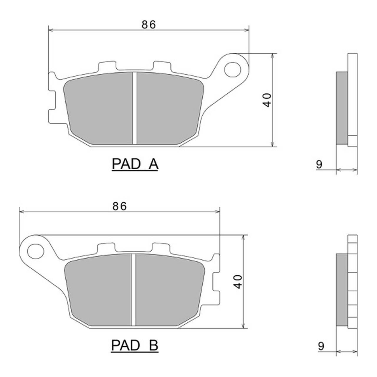 Pastillas De Freno Semimetálicas De Moto 2P-244Ns A0400 225106028