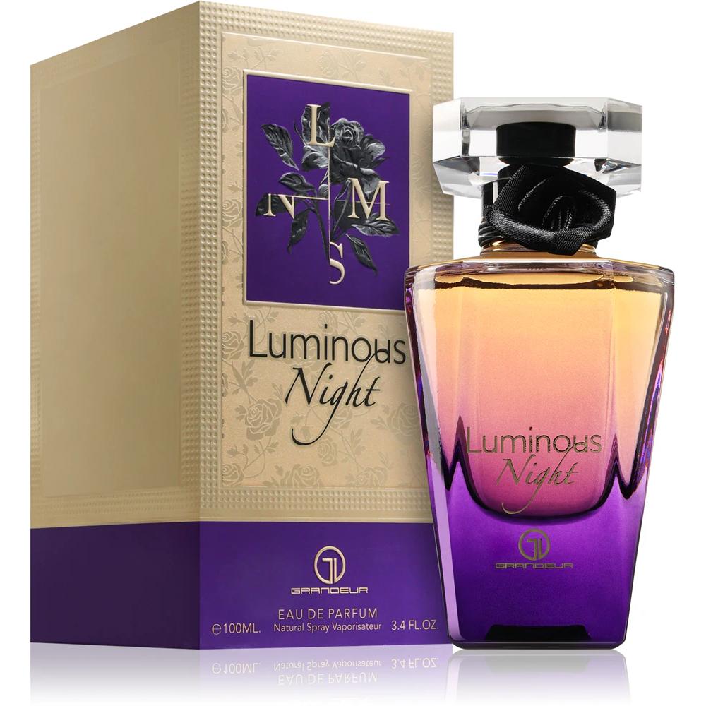 Perfume árabe de mujer Luminous Night Grandeur 100ml,Fragancia femenina sensual, duradera, oriental, Colonia intensa de mujer NOVEDAD