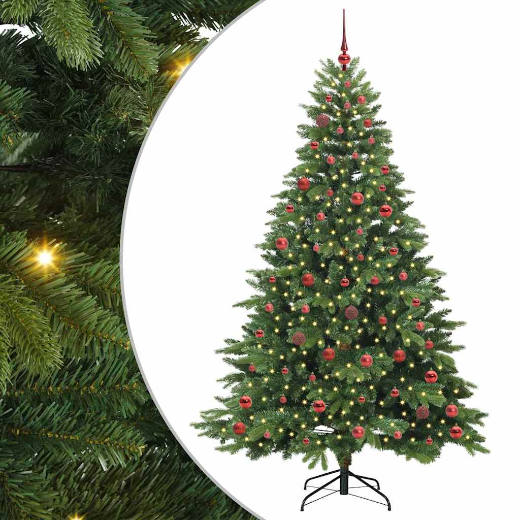 vidaXL Árbol de Navidad artificial con 300 LED Verde 210 cm PE y PVC