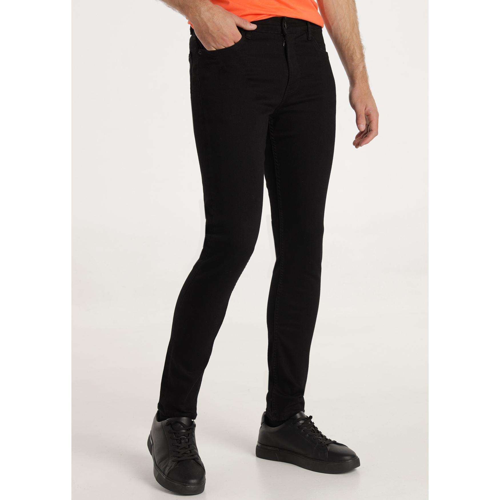 SIX VALVES - Jeans strech lavado ultra black - Skinny fit - Tiro medio - Tallaje en Pulgadas- Tallaje en Pulgadas