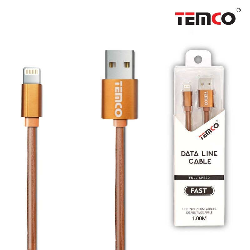 Cable 1A 1m Lightning Marrón