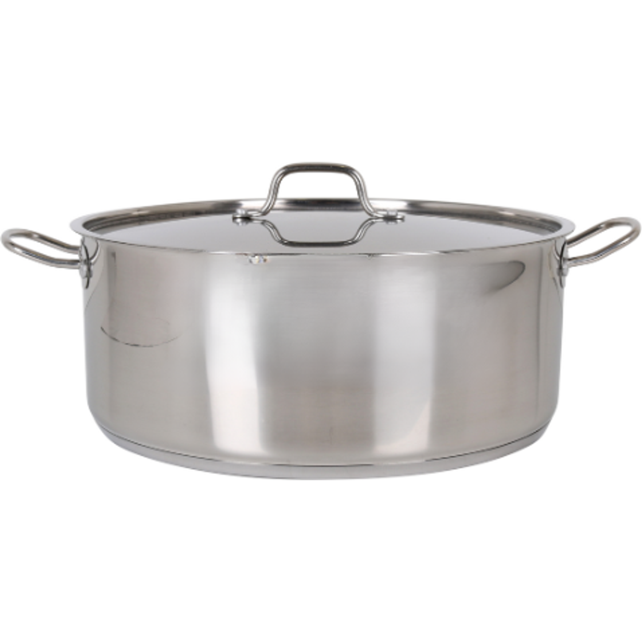 Quttin - Cacerola con Tapa de Acero Inoxidable 34cm Apta para Inducción - Colección Hotel - Alta Durabilidad y Resistencia - Diseño Ergonómico - Compatible con Todas las Cocinas