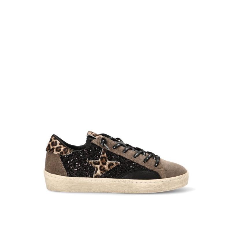 Zapatillas Casual Cetti - Mujer - Suela Plana - Modelo C-1342 - Color Negro