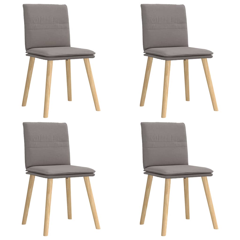vidaXL Sillas de comedor 4 unidades tela  45 x 54 x 86 cm Multicolor