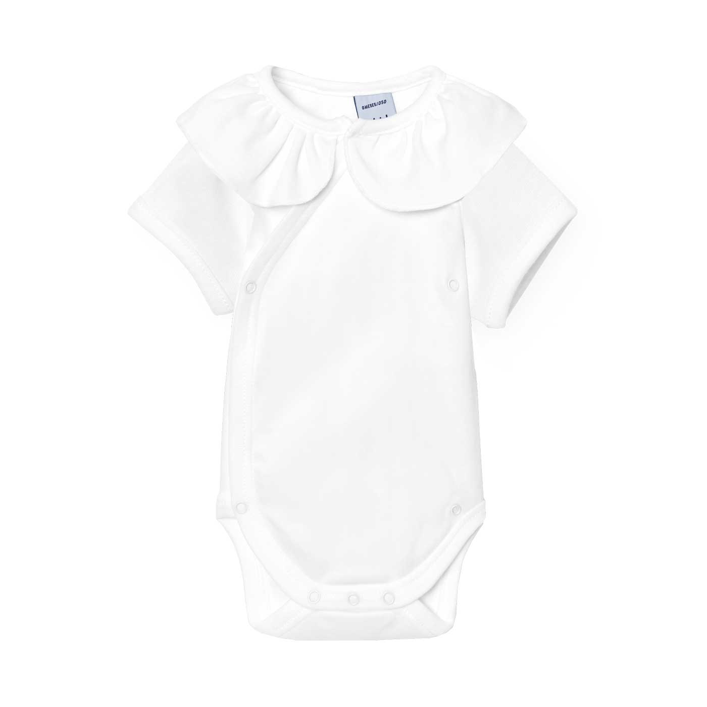 Basicos Babidu pack de 2 bodys cuello volante manga corta