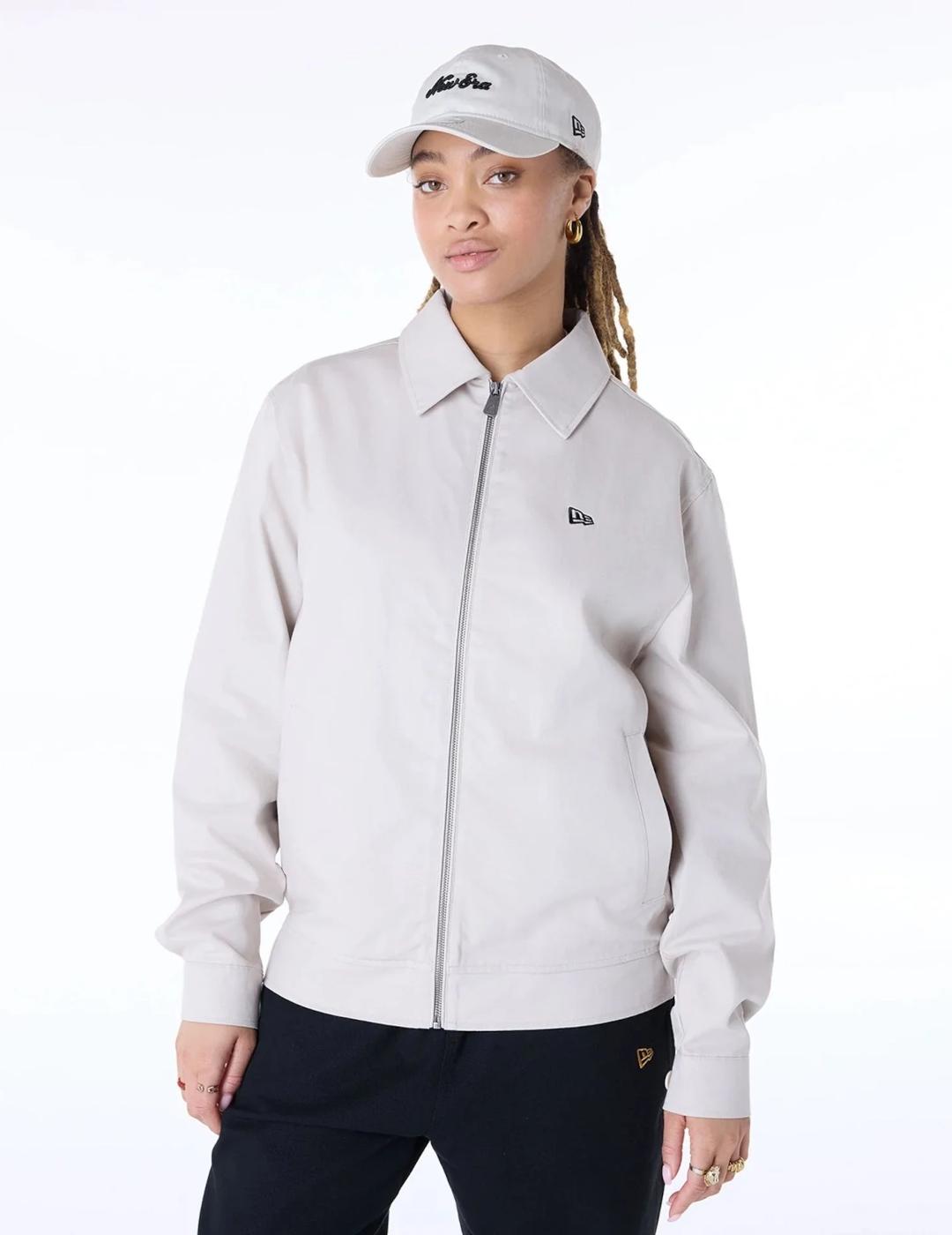 NEW ERA CHAQUETA CREMA COLLARED