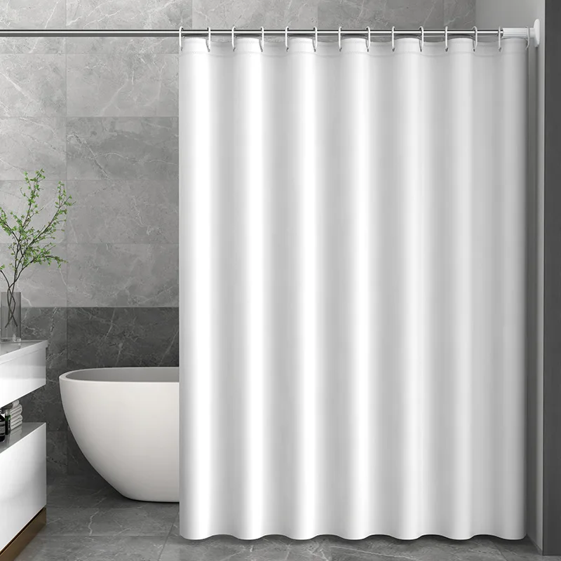 TK Cortina De Ducha De Baño Impermeable PEVA Limpieza Fácil Con Gancho Cortina De Baño a Prueba De Mildew Cortina De Baño Con Gancho