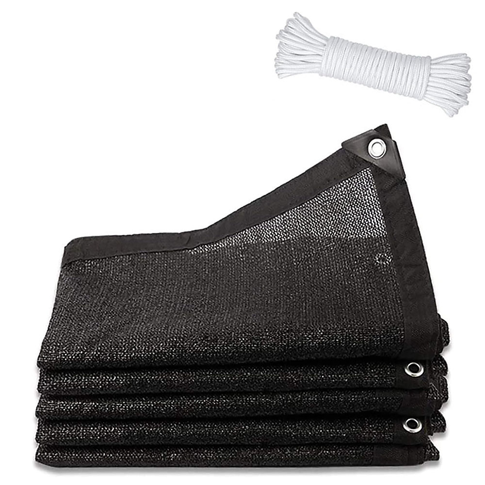 CA Red de sombra con ojales - 3 m x 5 m - Malla resistente a los rayos UV - Con cuerda de 4 m